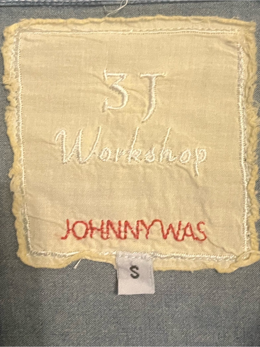 Johnny Was 3J Workshop Denim Shirt Dress Women Small Blue Boho Western Snap - Picture 3 of 9